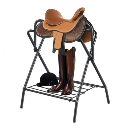 T28（2） - Heavy-Duty Folding Saddle Rack for English & Western Saddles