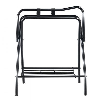 T28（2） - Heavy-Duty Folding Saddle Rack for English & Western Saddles