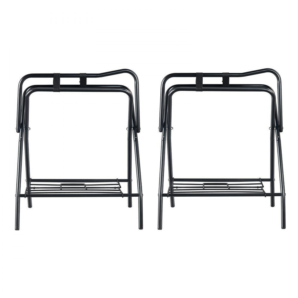T28(2) - Durable Folding Steel Saddle Rack for English & Western Saddles