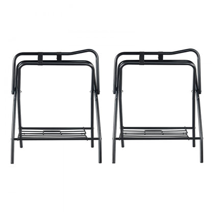 T28(2) - Durable Folding Steel Saddle Rack for English & Western Saddles