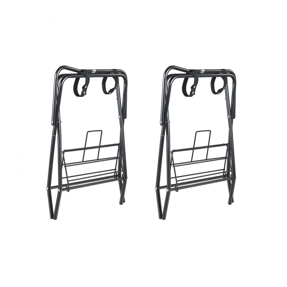 T28(2) - Durable Folding Steel Saddle Rack for English & Western Saddles