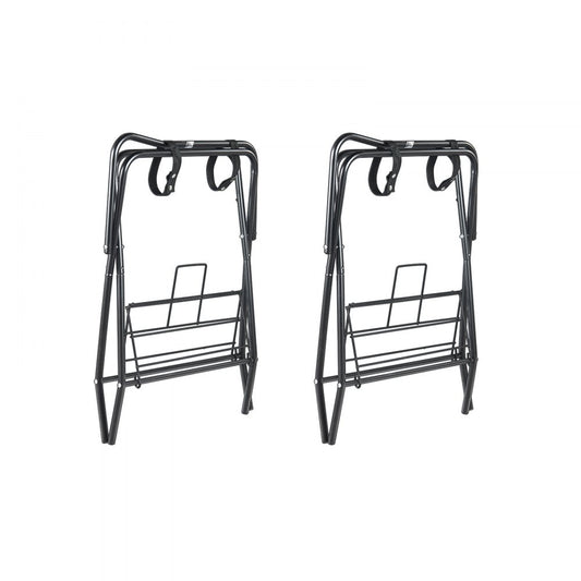 T28(2) - Durable Folding Steel Saddle Rack for English & Western Saddles