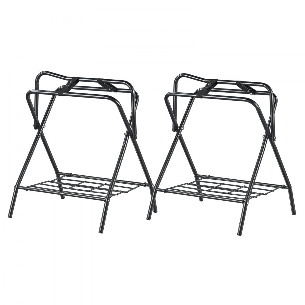 T28(2) - Durable Folding Steel Saddle Rack for English & Western Saddles