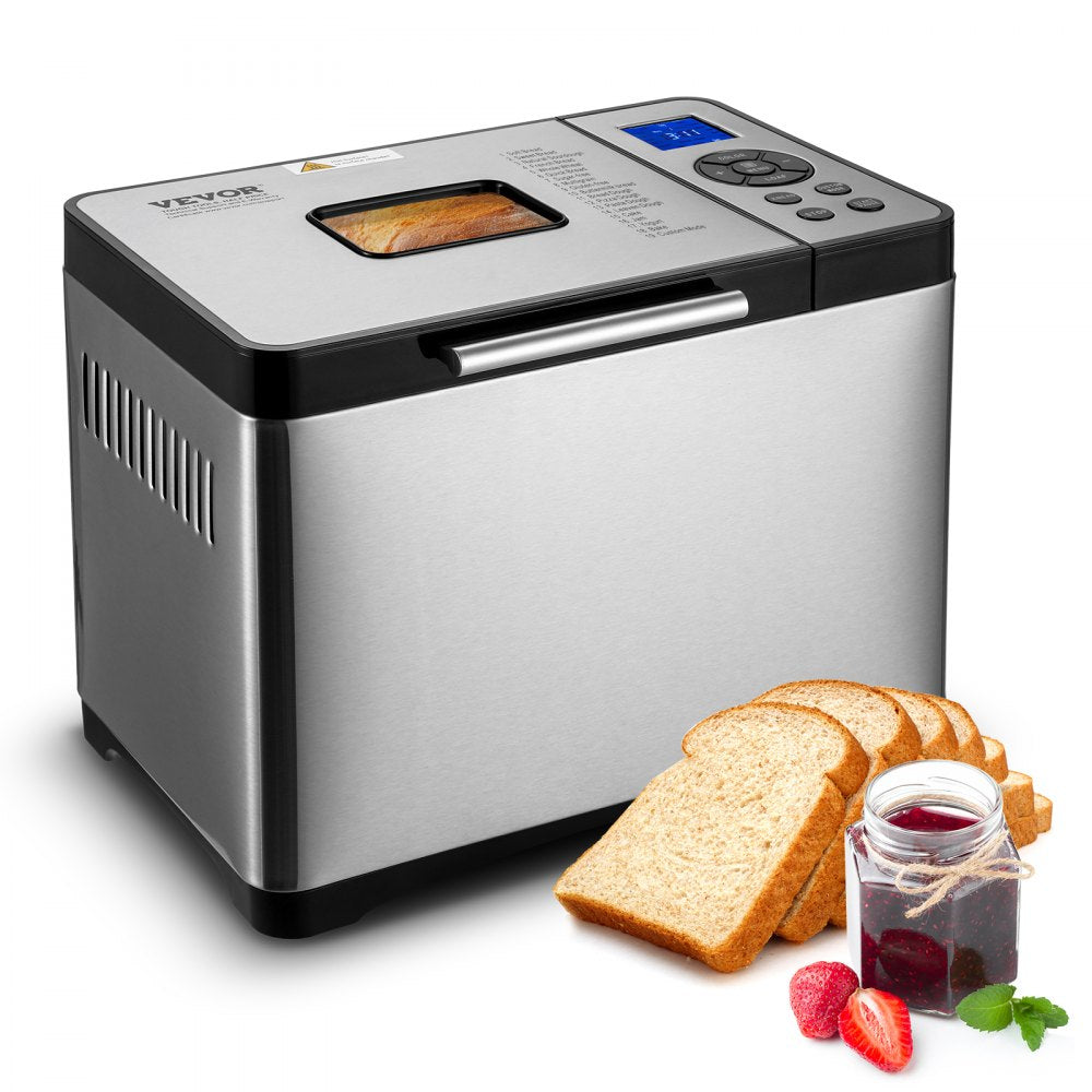 MBF-016 - 19-Mode Automatic Bread Maker with 15-Hour Timer, 3 Sizes