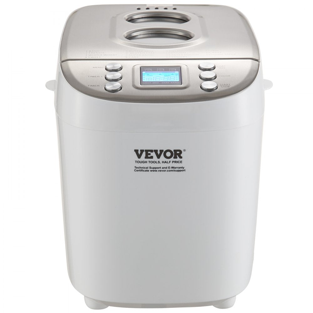 BM8902-A - 3LB VEVOR Bread Maker with Gluten-Free Setting and Nonstick Pan