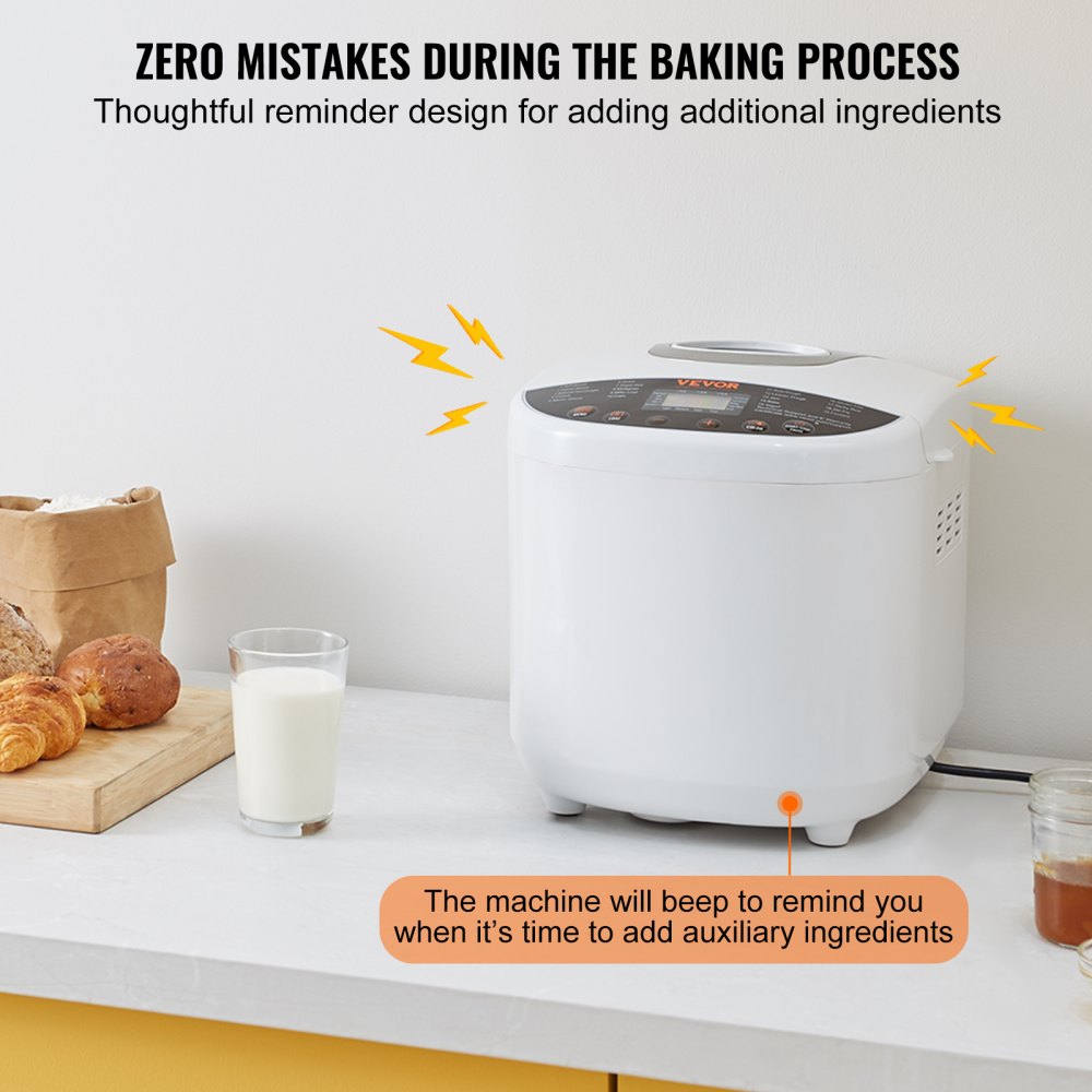 MBF-020 - Versatile 19-in-1 Ceramic Bread Maker for Custom Baked Goods