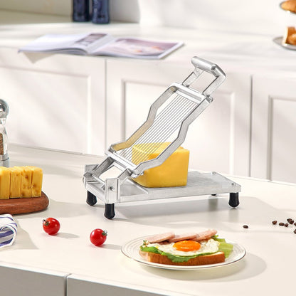 HGJNLJ06 - VEVOR Adjustable Cheese Cutter with Durable Stainless Steel Wire Slicer