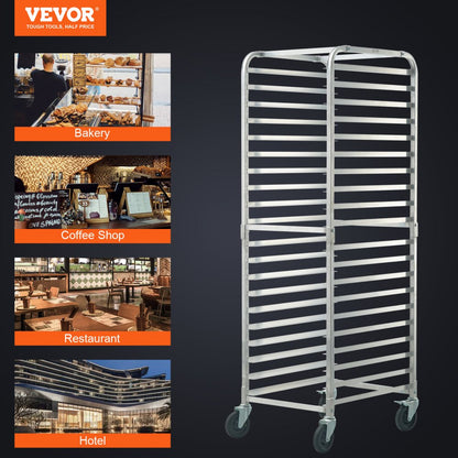 LHPR-20R - Compact Aluminum Bun Rack for Half & Full Sheet Pans