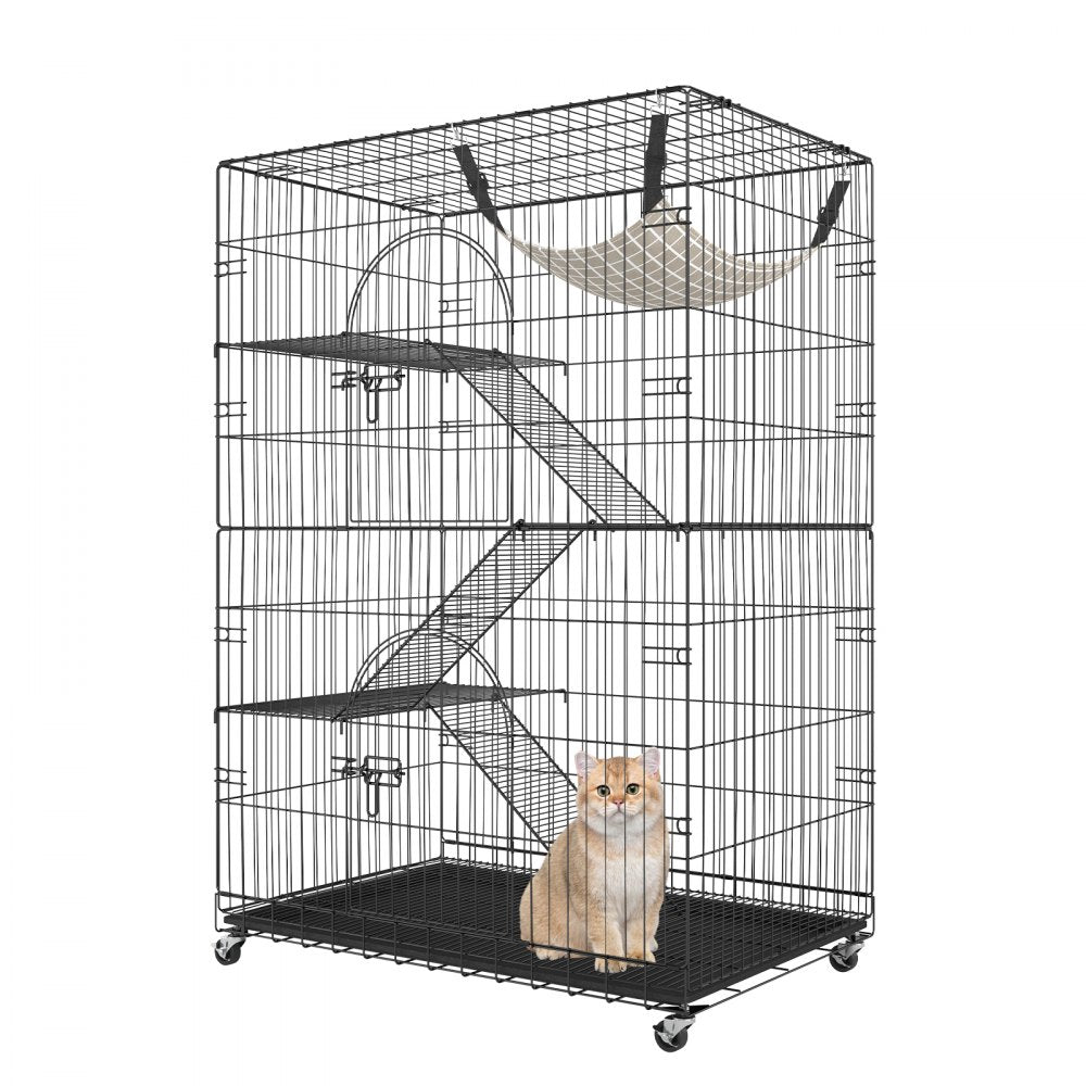 BSL-4C - 35.4" Large Metal Cat Catio for 1-3 Pets, Easy Access