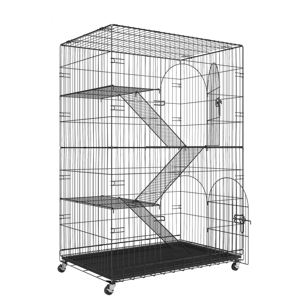 BSL-4C - 35.4" Large Metal Cat Catio for 1-3 Pets, Easy Access