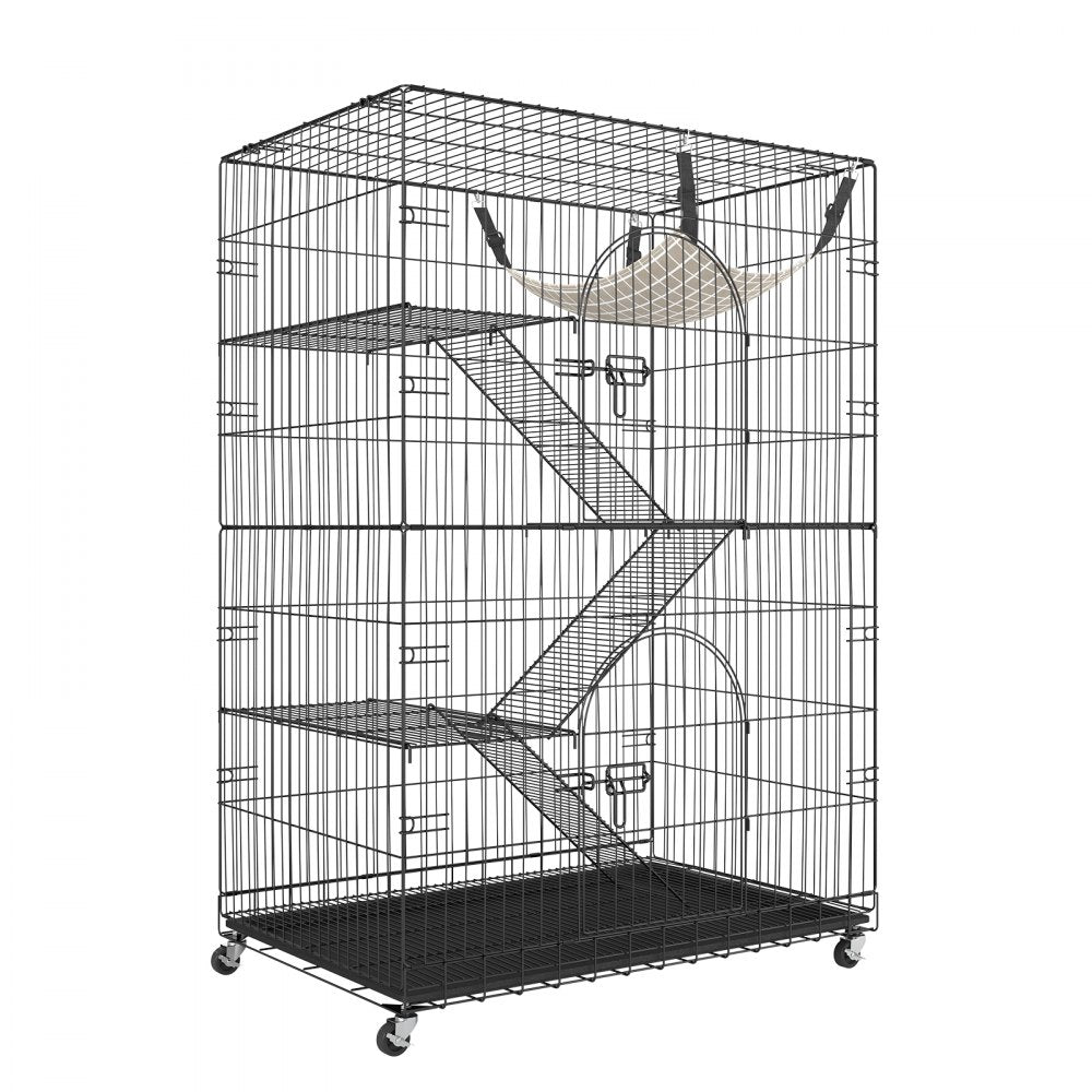 BSL-4C - 35.4" Large Metal Cat Catio for 1-3 Pets, Easy Access