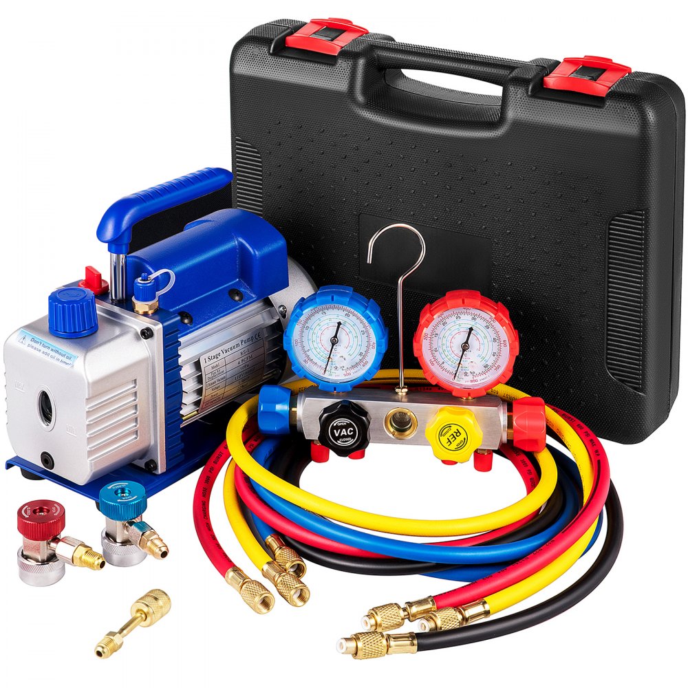ZK44.8CFM - Durable 4.8 CFM VEVOR Vacuum Pump for HVAC & Refrigeration