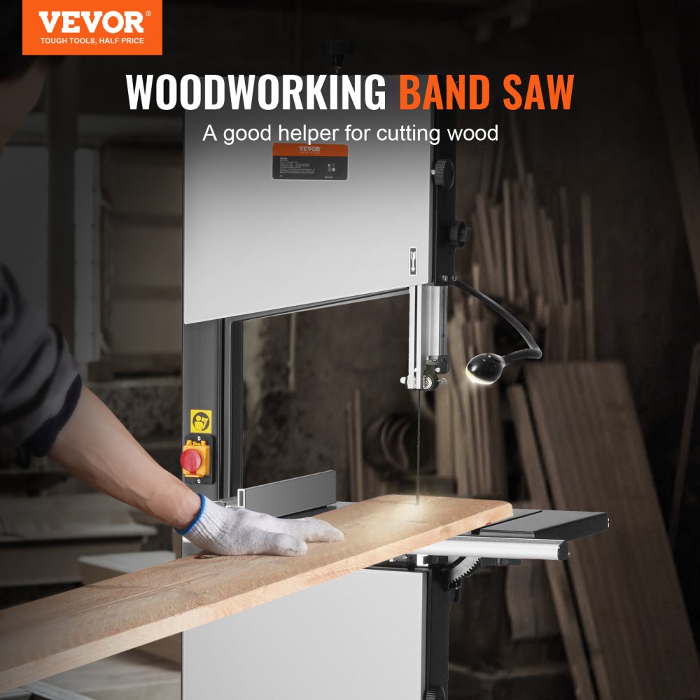 HBS350 - 14-Inch VEVOR Bandsaw with 1.5HP Motor and 6-Inch Cutting Height
