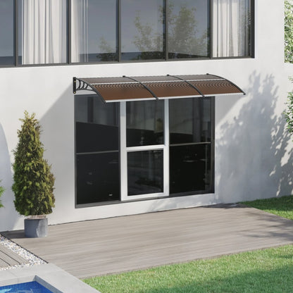 CZPC40X120B - 38" x 117" Durable Window Awning Canopy for Year-Round Protection