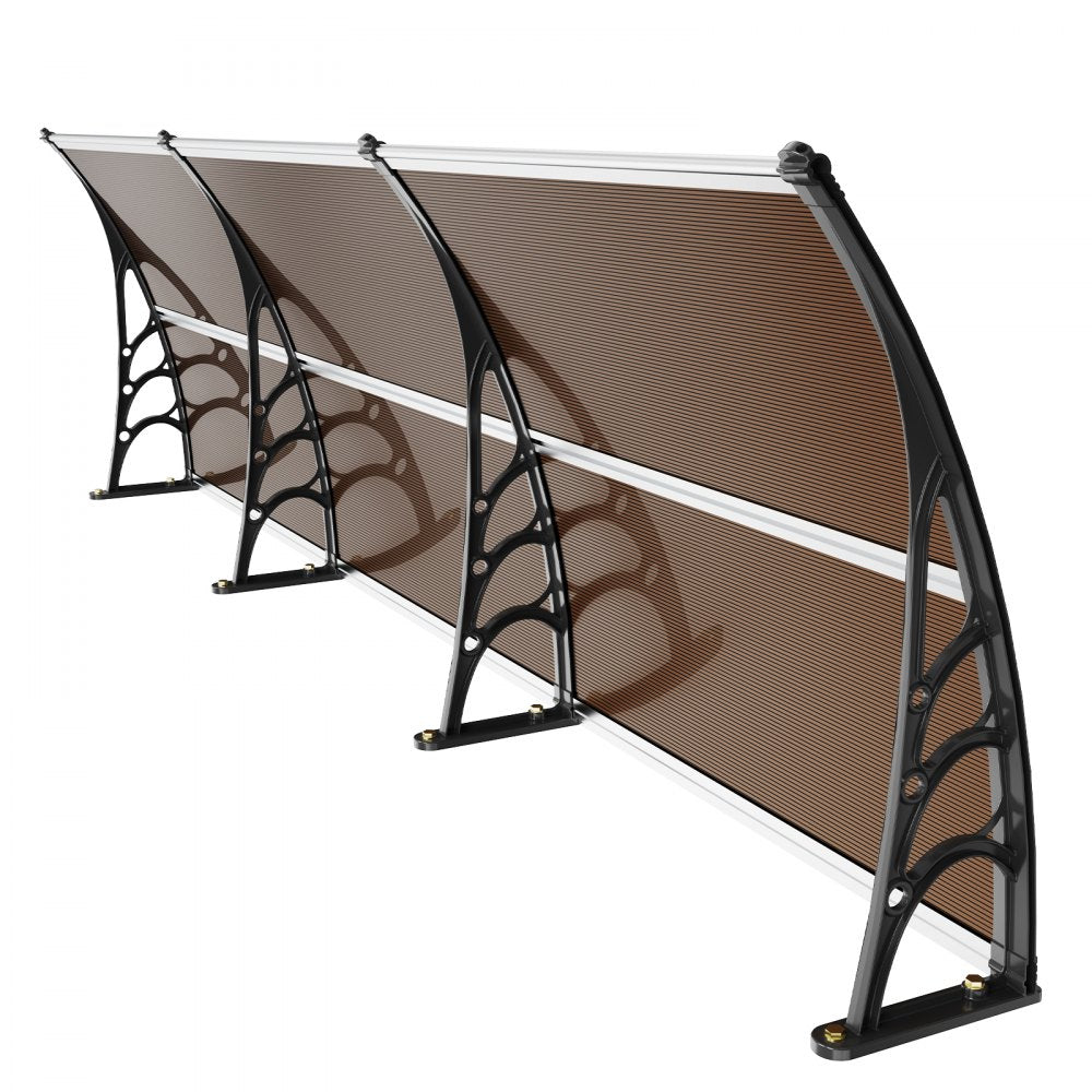 CZPC40X120B - 38" x 117" Durable Window Awning Canopy for Year-Round Protection