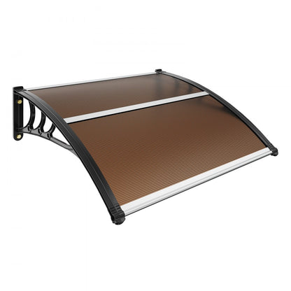 CZPC40X40B - Durable 40" x 40" Window Awning Canopy for Year-Round Protection