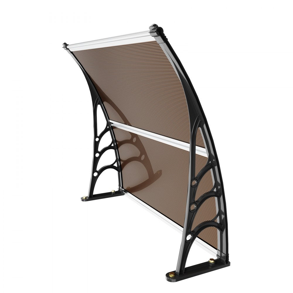 CZPC40X40B - Durable 40" x 40" Window Awning Canopy for Year-Round Protection