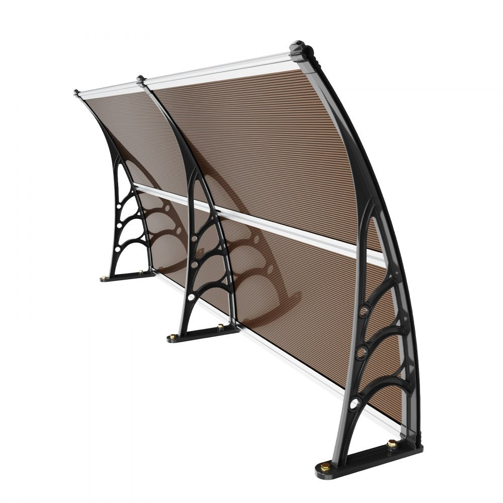 CZPC40X80B - Durable 80"x40" Polycarbonate Window & Door Awning