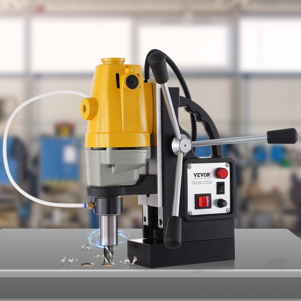 010343839784 - 1100W Magnetic Drill Press with 1-1/2" Boring Capacity