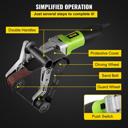 YGDMJ800 - Stainless Steel Pipe Polisher with 30"/760 mm Adjustable Strap