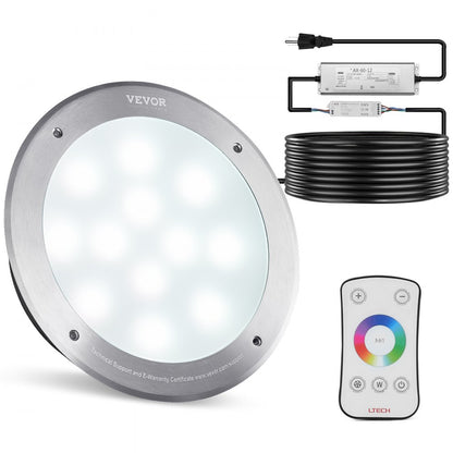 AX-SDD-004 - 10in LED Pool Light for Inground Pools, 40W RGBW