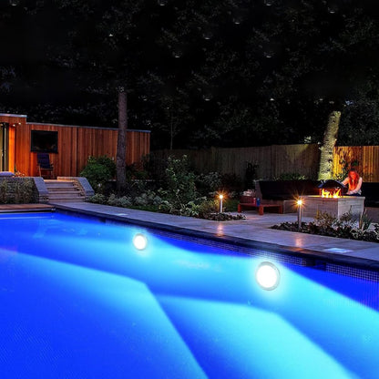 AX-SDD-003 - 10" RGBW LED Pool Light with Remote Control, 40W, IP68 Waterproof