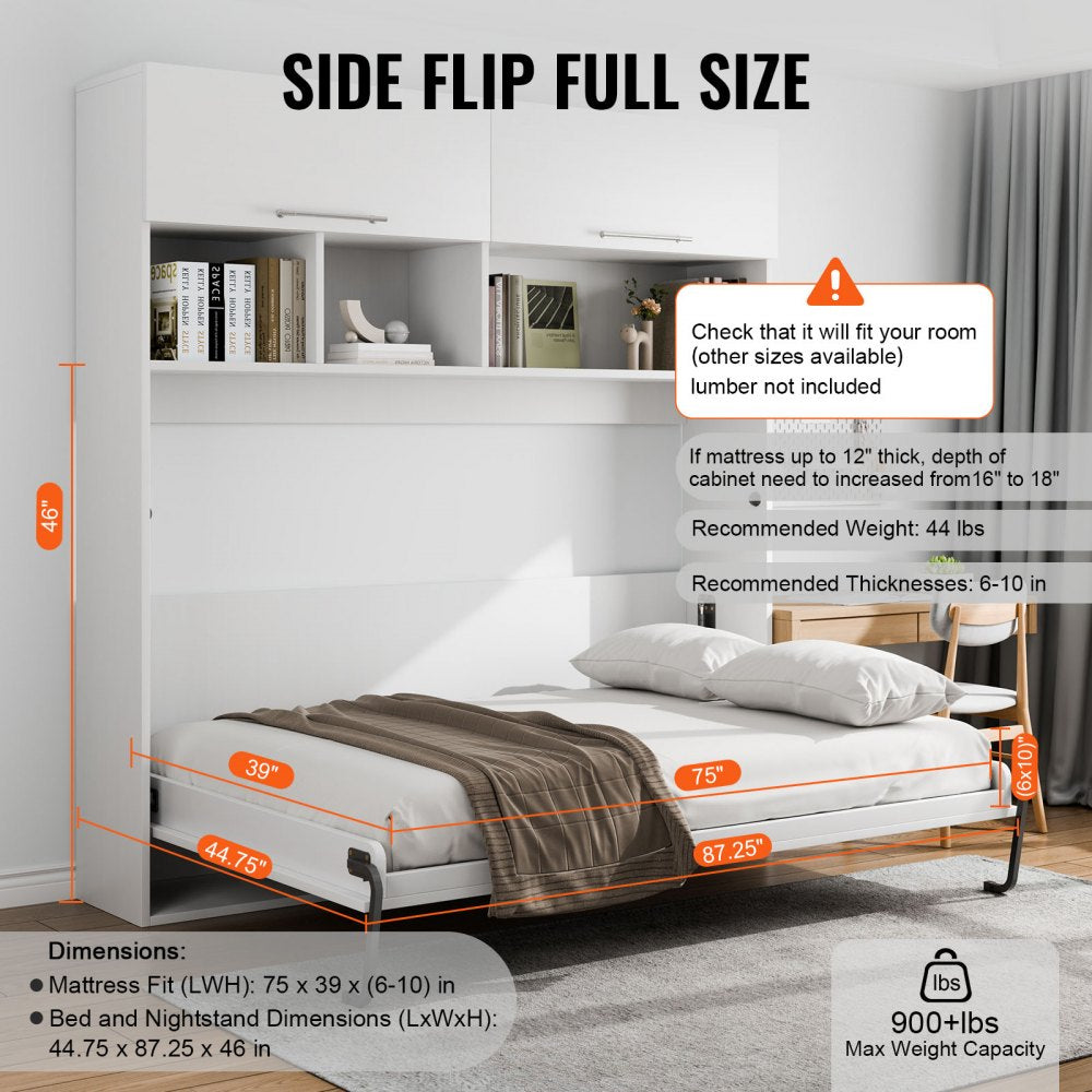 YFHTW241 - Space-Saving Murphy Bed Kit with Durable Gas Struts