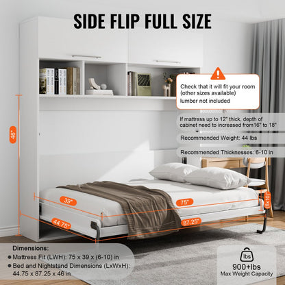 YFHTW241 - Space-Saving Murphy Bed Kit with Durable Gas Struts
