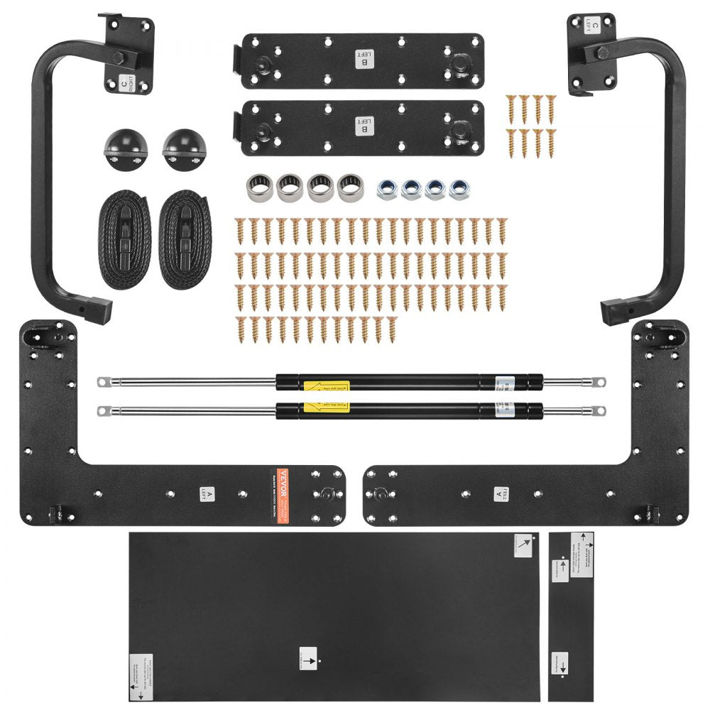 YFHTW241 - Space-Saving Murphy Bed Kit with Durable Gas Struts