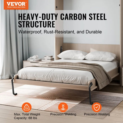 YFHQN242 - DIY Wall Bed Kit with Gas Lift for Compact Spaces