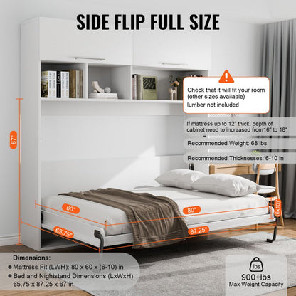 YFHQN242 - DIY Wall Bed Kit with Gas Lift for Compact Spaces