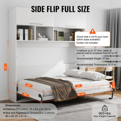 YFHFU243 - Space-Saving DIY Murphy Bed Kit with Gas Rod Mechanism