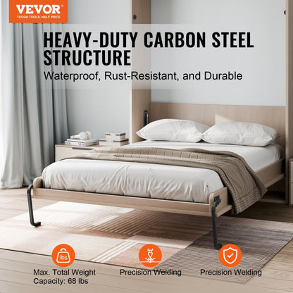 YFHVQN246 - DIY Vertical Murphy Bed Kit with Gas Lift for Compact Spaces