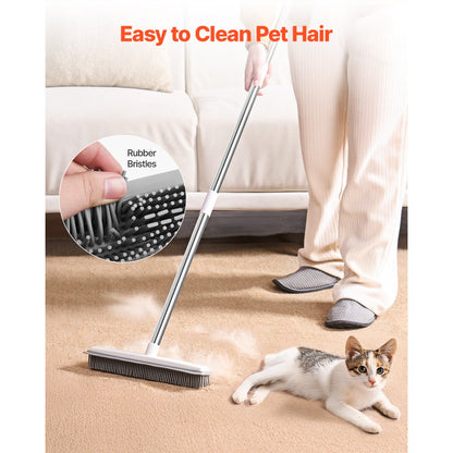 YY-C006 - Adjustable Pet Hair Broom with Microfiber Cloth for Easy Cleaning