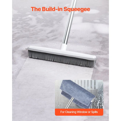 YY-C006 - Adjustable Pet Hair Broom with Microfiber Cloth for Easy Cleaning