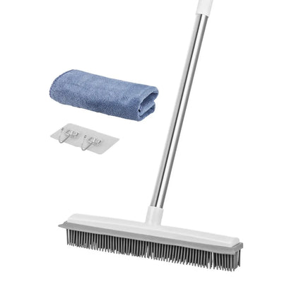 YY-C006 - Adjustable Pet Hair Broom with Microfiber Cloth for Easy Cleaning