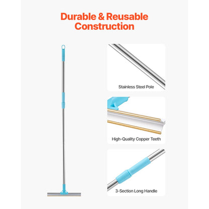 MDSP1021 - Adjustable Pet Hair Rake for Easy Carpet Cleaning