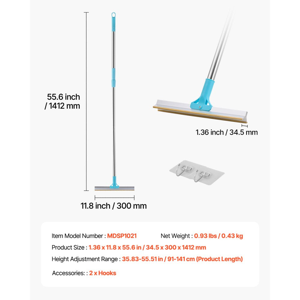 MDSP1021 - Adjustable Pet Hair Rake for Easy Carpet Cleaning