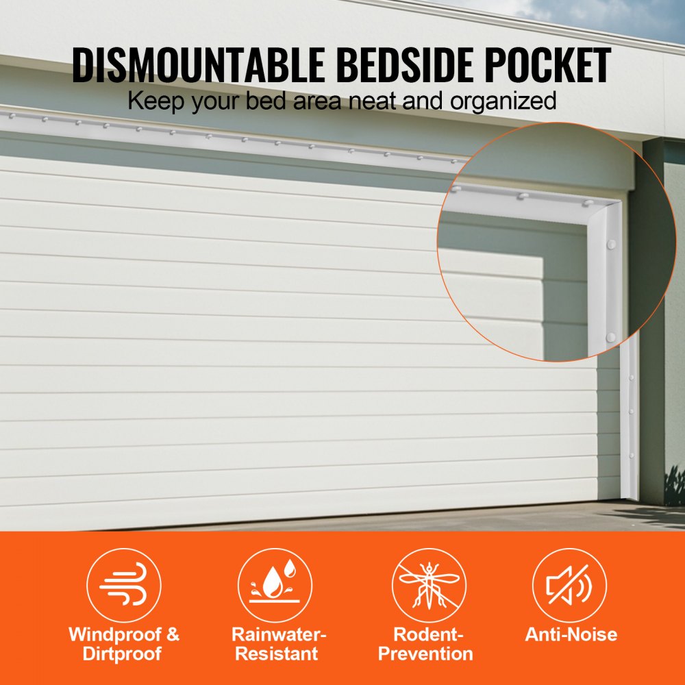 MH1400-34ft - Weather-Resistant Garage Door Seal, 34ft TPE with Strong Adhesive