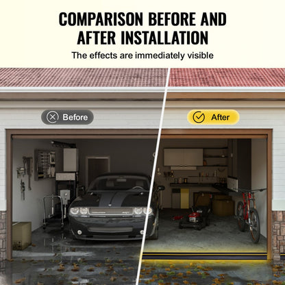 MH1925-10ft - Weather-Resistant 3.5in x 10ft Garage Door Seal Strip