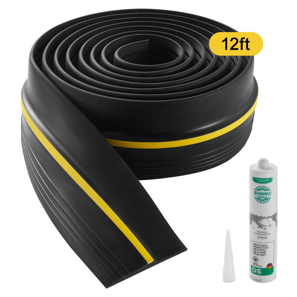 MH1925-12ft - Durable 12ft PVC Garage Door Seal Strip for Weatherproofing