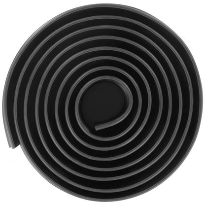MH1925-12ft - Durable 12ft PVC Garage Door Seal Strip for Weatherproofing