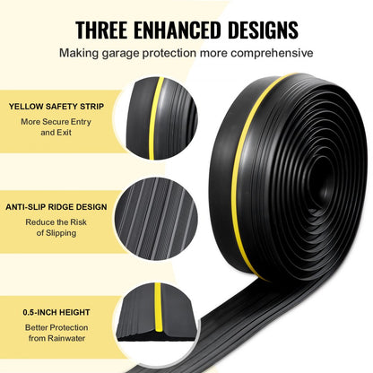 MH1925-16.5ft - Durable 3.5in PVC Garage Door Seal Strip for Extreme Weather