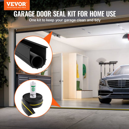 DTMH1925-MXBTMH1591-16ft - Durable PVC Garage Door Seal Kit, 16ft Length