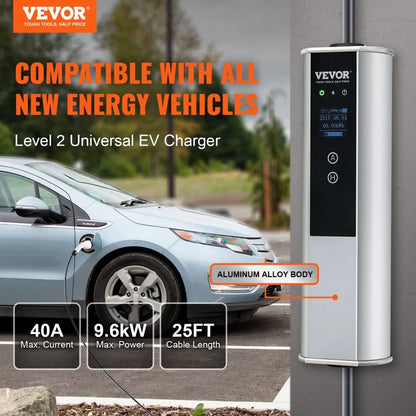 EV-B07-US009B - 40A Waterproof Portable EV Charger with Smart Control