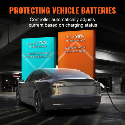 EV-B07-US009B - 40A Waterproof Portable EV Charger with Smart Control