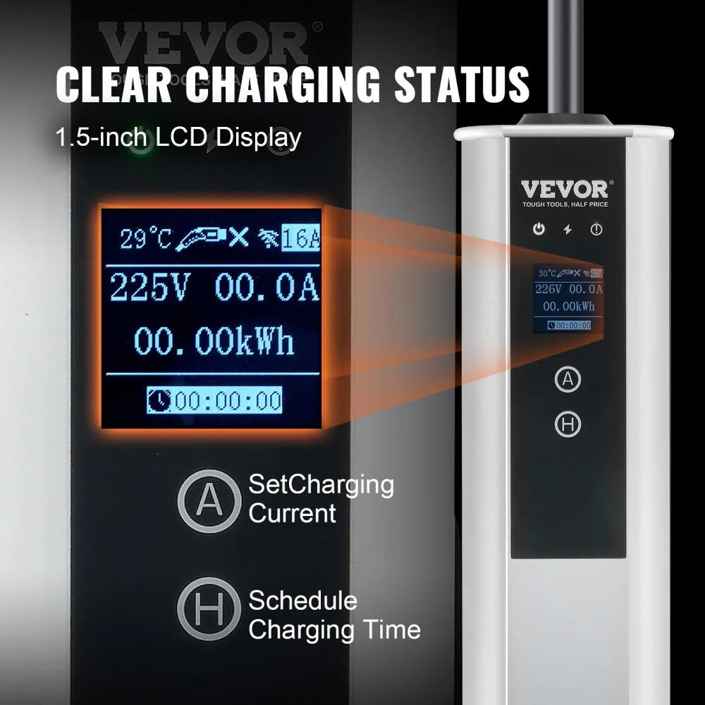 EV-B07-US009B - 40A Waterproof Portable EV Charger with Smart Control