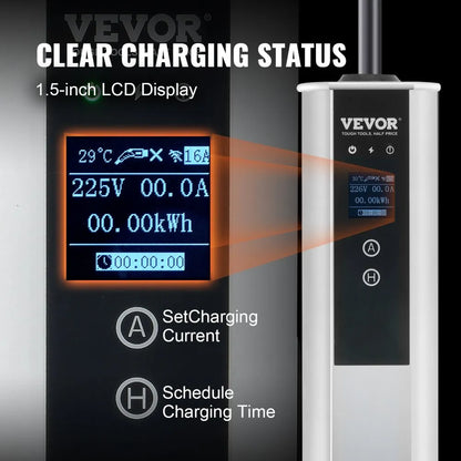 EV-B07-US009B - 40A Waterproof Portable EV Charger with Smart Control
