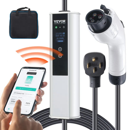 EV-B07-US009B - 40A Waterproof Portable EV Charger with Smart Control