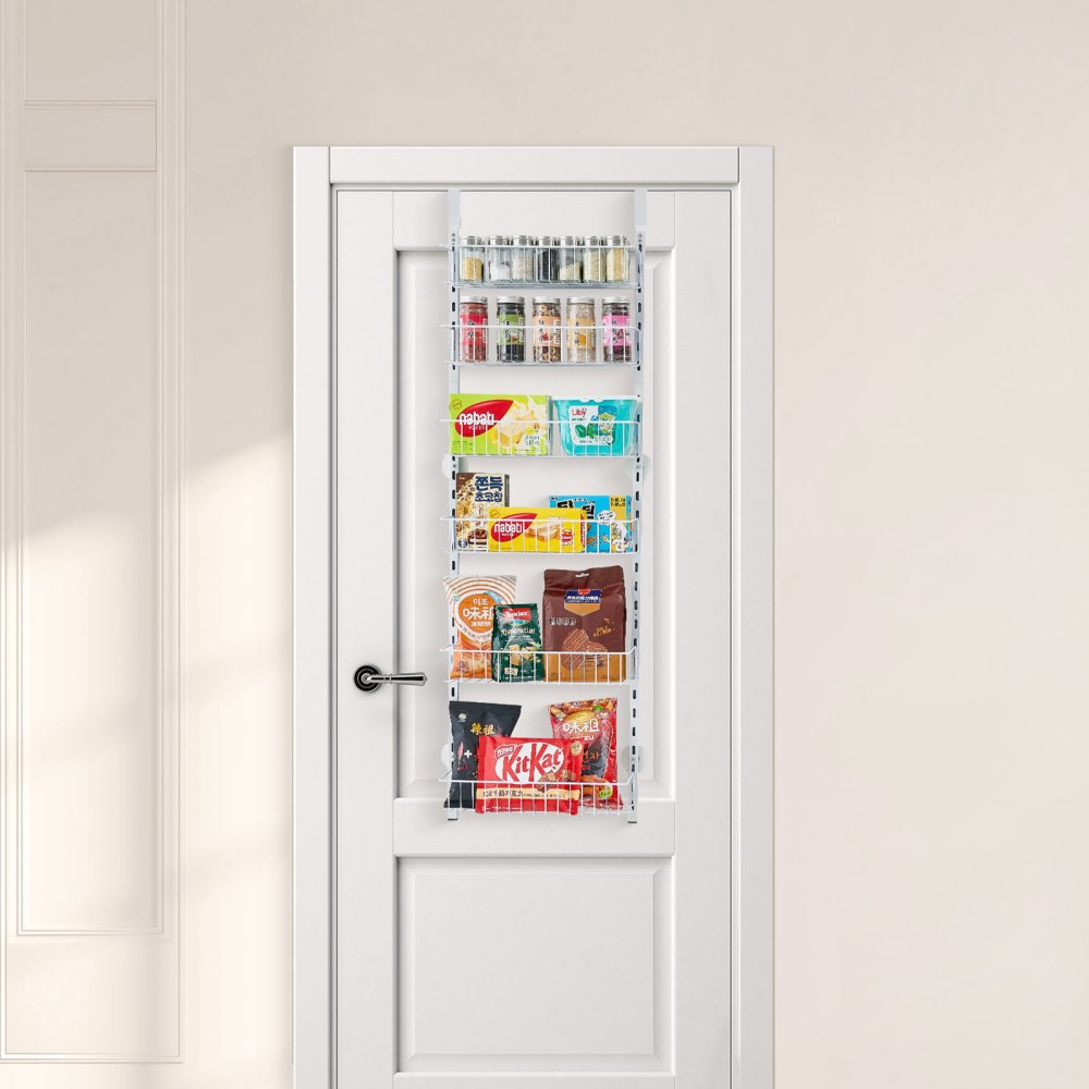 DPO-6A - 6-Basket Over-Door Organizer with Adjustable Spacing for Small Spaces